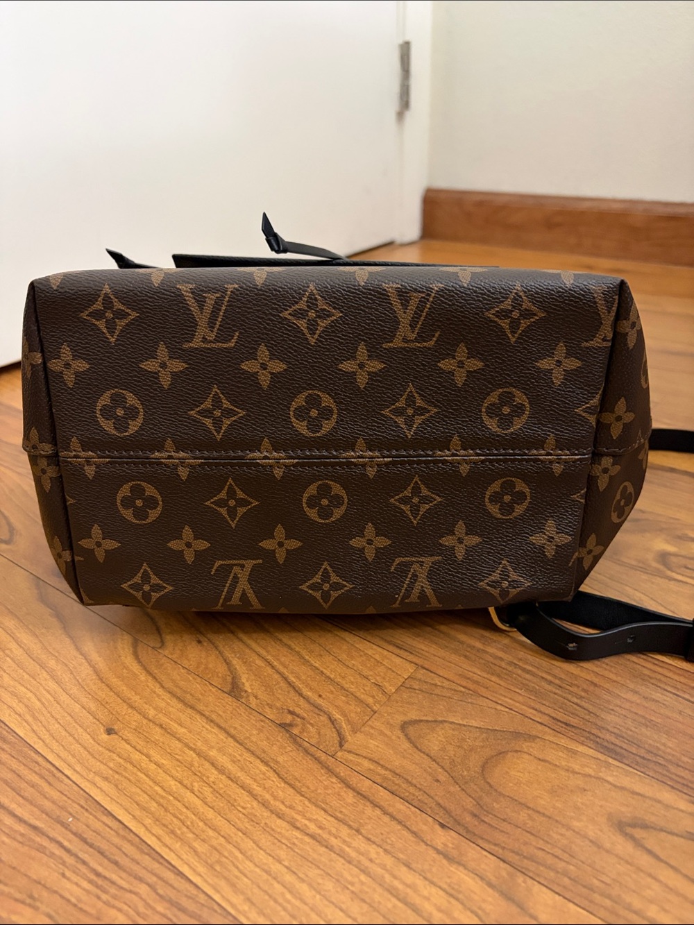 🤎 Designer Fashion Dupe Drawstring Monogram Backpack • NEW! - Picture 5 of 6